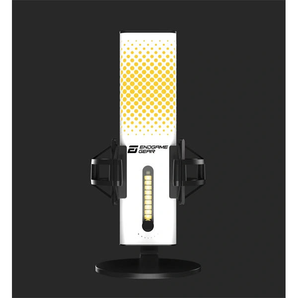 Endgame Gear XSTRM RGB kardioid kondenzátor USB fehér mikrofon