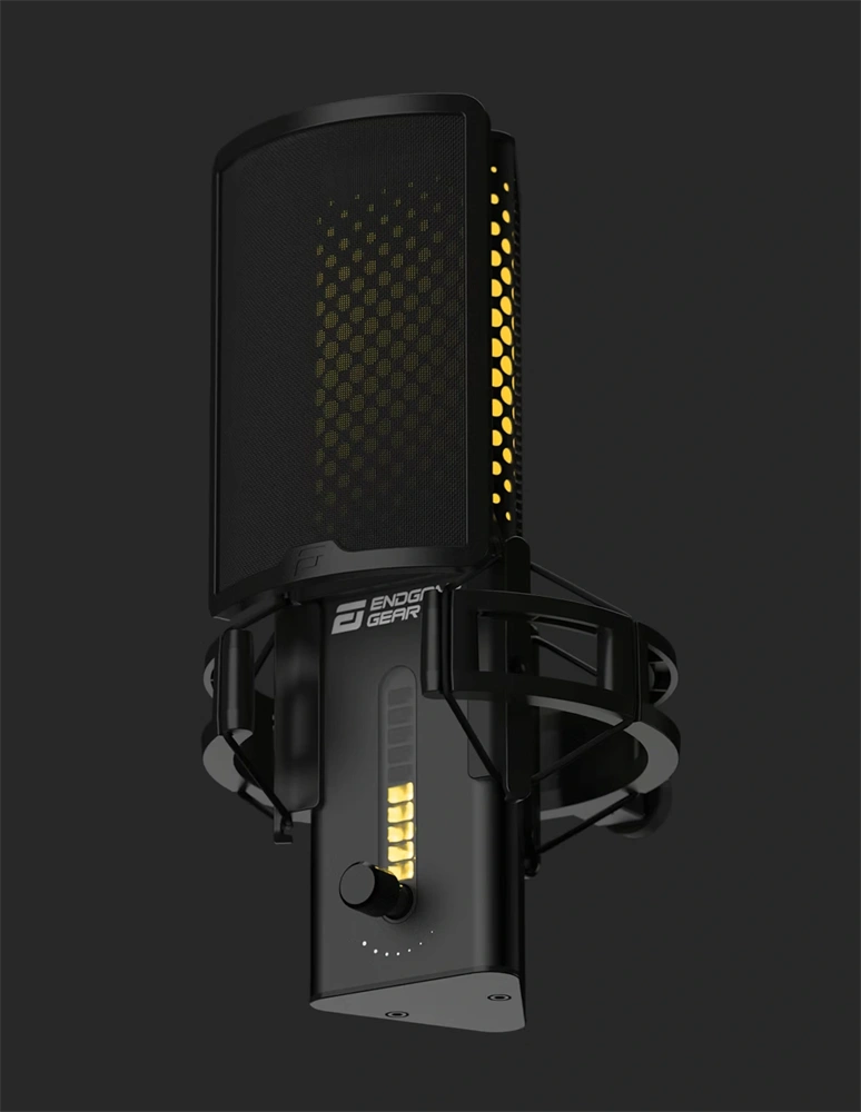 Endgame Gear XSTRM RGB kardioid kondenzátor USB fekete mikrofon