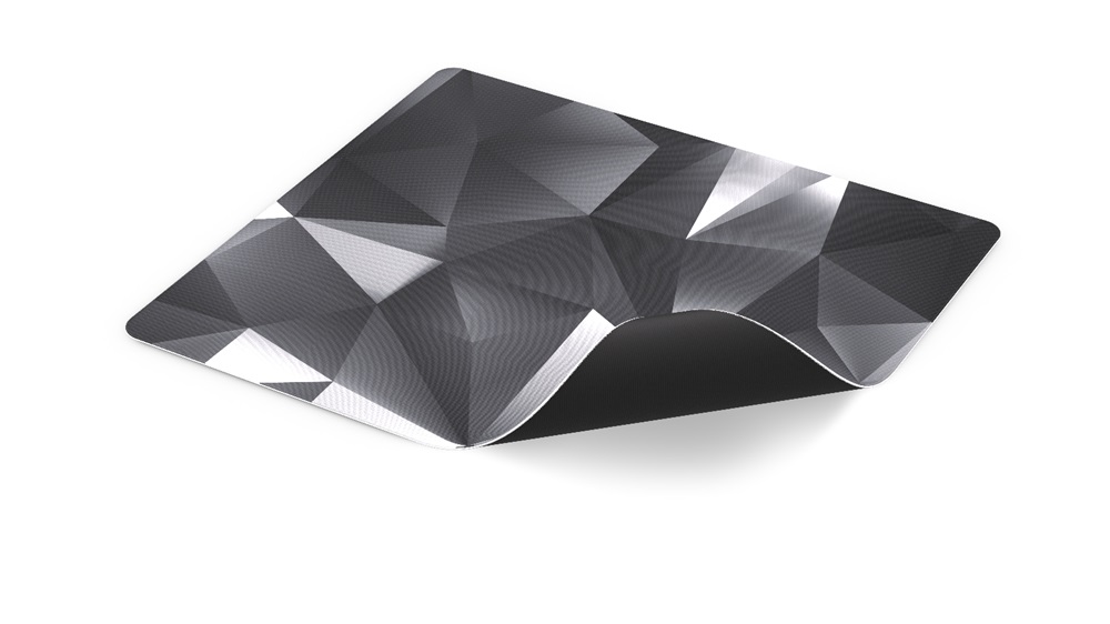 Endorfy Crystal Black L (400x450x3 mm, csúszásgátló, mintás) fekete egérpad