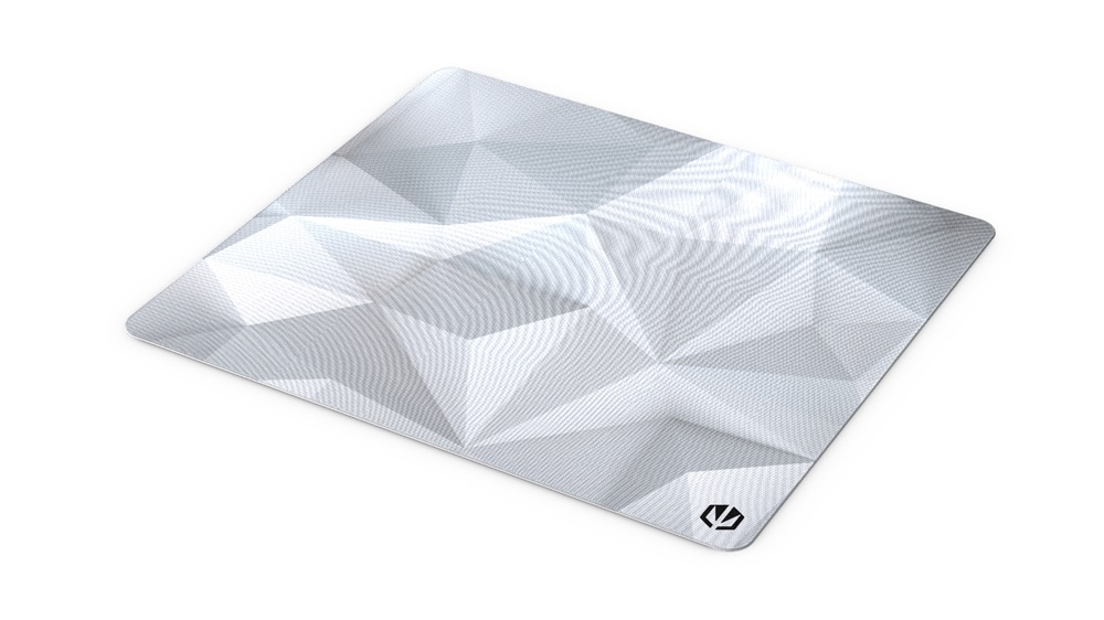 Endorfy Crystal Onyx White L (400x450x3 mm, csúszásgátló, mintás) fehér egérpad