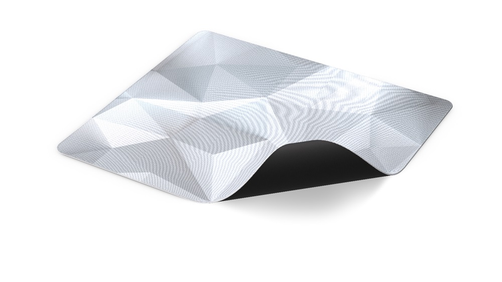 Endorfy Crystal Onyx White L (400x450x3 mm, csúszásgátló, mintás) fehér egérpad