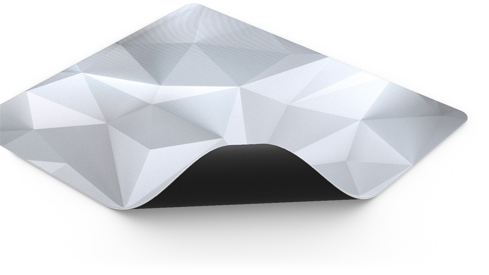 Endorfy Crystal Onyx White L (400x450x3 mm, csúszásgátló, mintás) fehér egérpad