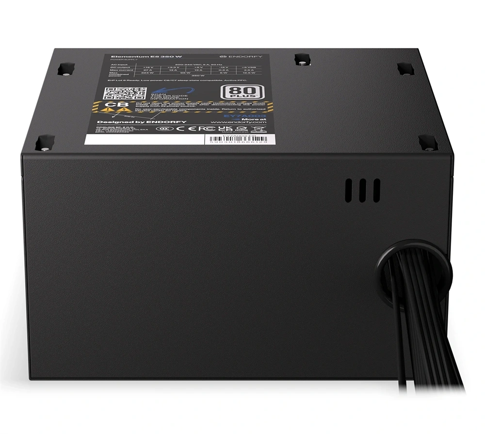 Endorfy Elementum E5 350W 80+ ventillátorral dobozos tápegység