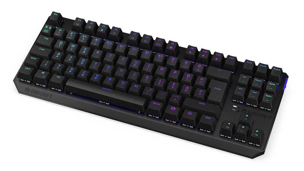 Endorfy Thock TKL HU Kailh Box Brown Switch vezeték nélküli billentyűzet