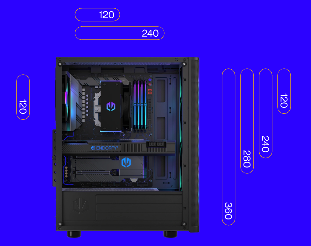 Endorfy Ventum 200 ARGB ATX ház (Újracsomagolt)