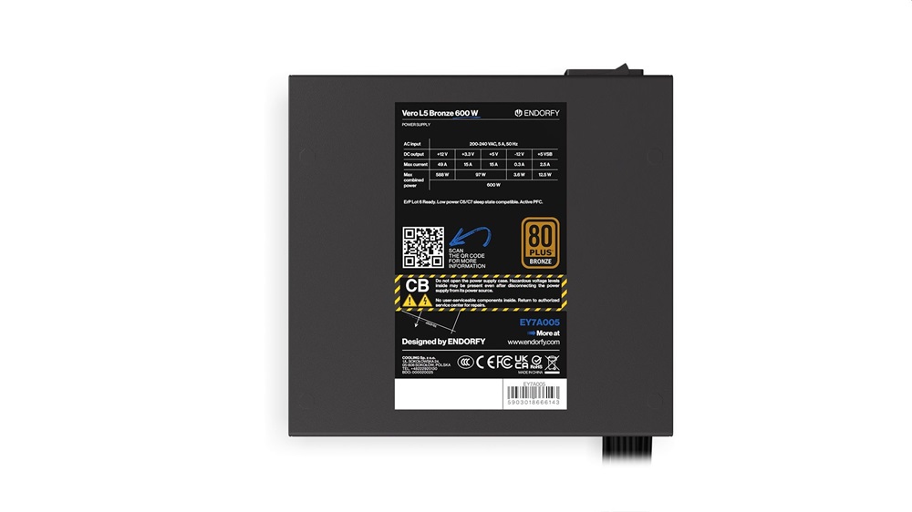 Endorfy Vero L5 Bronze 600 W tápegység