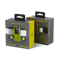 Energy Sistem EN 447244 Clip Sport Bluetooth-os 16GB zöld MP3 lejátszó