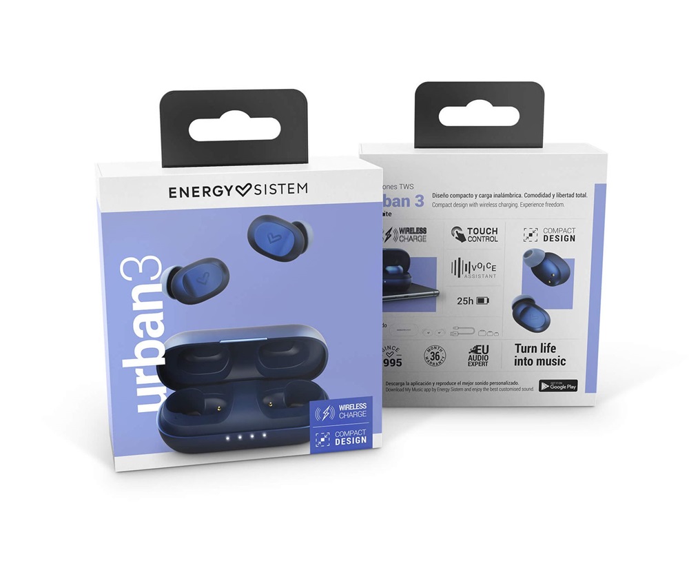 Energy Sistem EN 451845 Urban 3 Indigo True Wireless fülhallgató