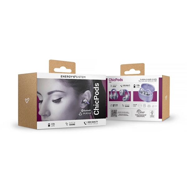 Energy Sistem EN 459650 ChicPods True Wireless Bluetooth lila fülhallgató