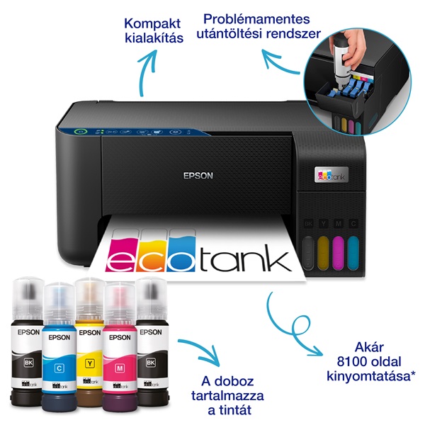 Epson EcoTank L3271 színes multifunkciós tintasugaras nyomtató