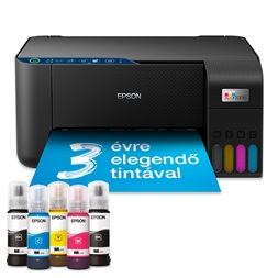 Epson EcoTank L3271 színes nyomtató MFP, WiFi/USB, 8100/6500 oldal tinta a dobozban