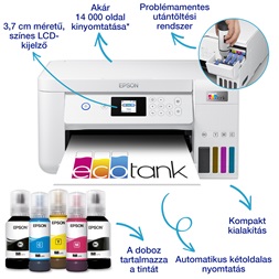 Epson EcoTank L4266 színes tintasugaras fehér multifunkciós nyomtató