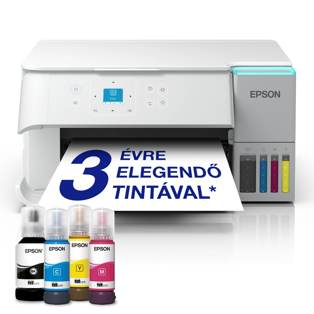 Epson EcoTank L4366 (A4, 33 lap/perc, duplex, USB/Wifi/Wifi Direct) színes tintasugaras multifunkciós nyomtató