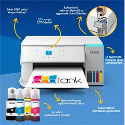 Epson EcoTank L4366 (A4, 33 lap/perc, duplex, USB/Wifi/Wifi Direct) színes tintasugaras multifunkciós nyomtató