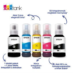 Epson EcoTank L6370 (A4, 35 lap/perc, Full duplex, ADF, USB/LAN/Wifi) színes tintasugaras multifunkciós nyomtató