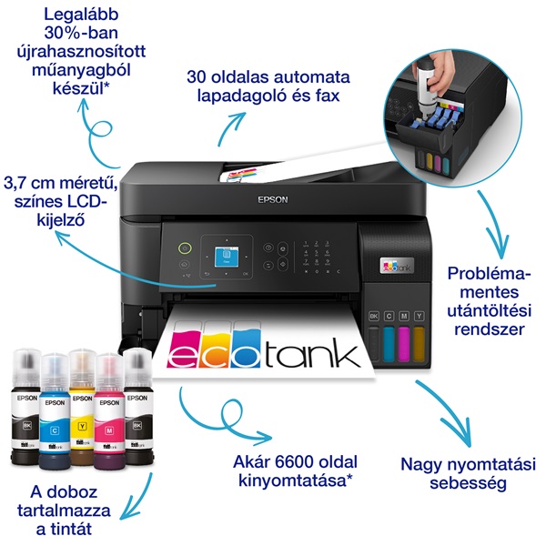 Epson Ecotank L5590 színes tintasugaras multifunkciós nyomtató