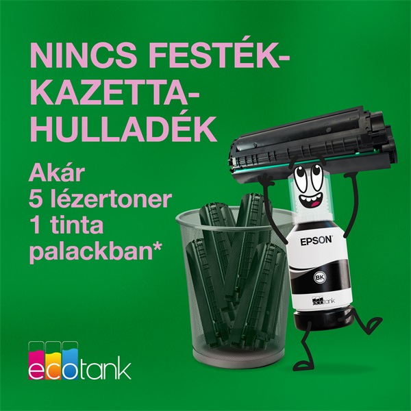 Epson EcoTank M15140 A3 mono nyomató MFP, Duplex, WiFi/USB/LAN, 4500 oldal tinta a dobozban