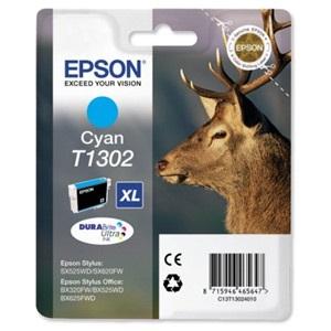 Epson T1302 XL Cyan Tintapatron