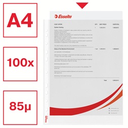 Esselte 85 mikron 100db/cs narancsos lefűzhető genotherm