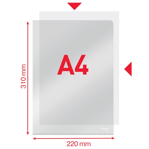 Esselte A4 150mikron 25db/cs víztiszta genotherm