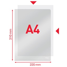 Esselte A4 150mikron 25db/cs víztiszta genotherm
