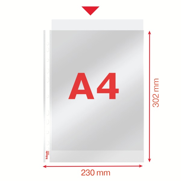 Esselte A4 55mikron 100db víztiszta lefűzhető genotherm