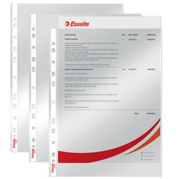 Esselte A4 55mikronos 10db/cs víztiszta lefűzhető genotherm
