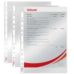 Esselte A4 75mikron 100db víztiszta lefűzhető genotherm