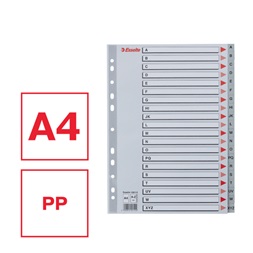 Esselte A4 A-Z-ig műanyag regiszter