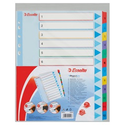 Esselte A4 extra széles 1-12 újraírható regiszter