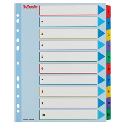 Esselte A4 extra széles újraírható 1-10 regiszter