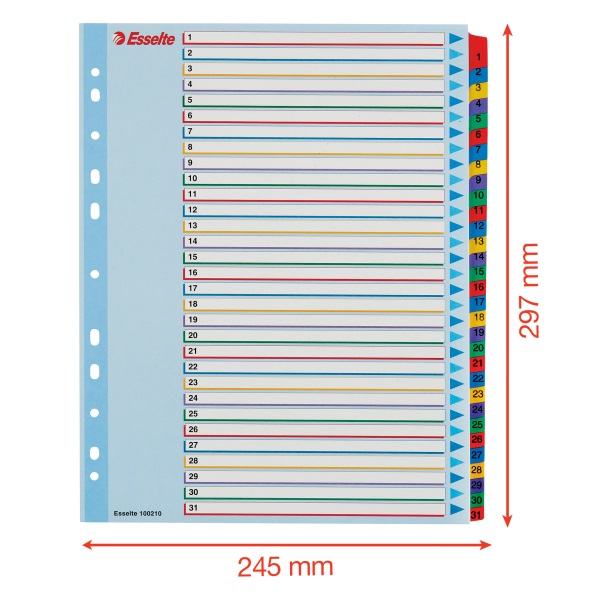 Esselte A4 extra széles újraírható 1-31 regiszter