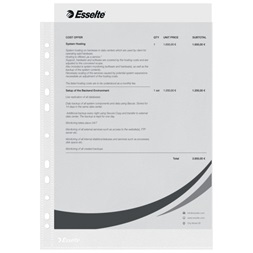 Esselte A4 narancsos 35mikron 100db lefűzhető genotherm