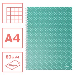 Esselte ColourBreeze A4 kockás zöld spirálfüzet