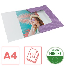 Esselte ColourBreeze karton levendula gumis mappa
