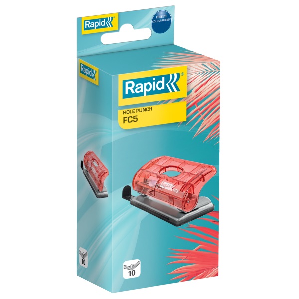 Esselte ColourBreeze korall mini lyukasztó