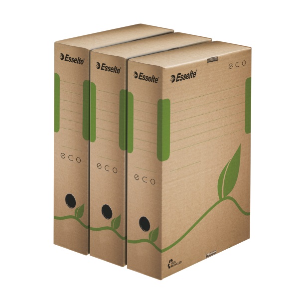 Esselte Eco 8cm barna archiváló doboz