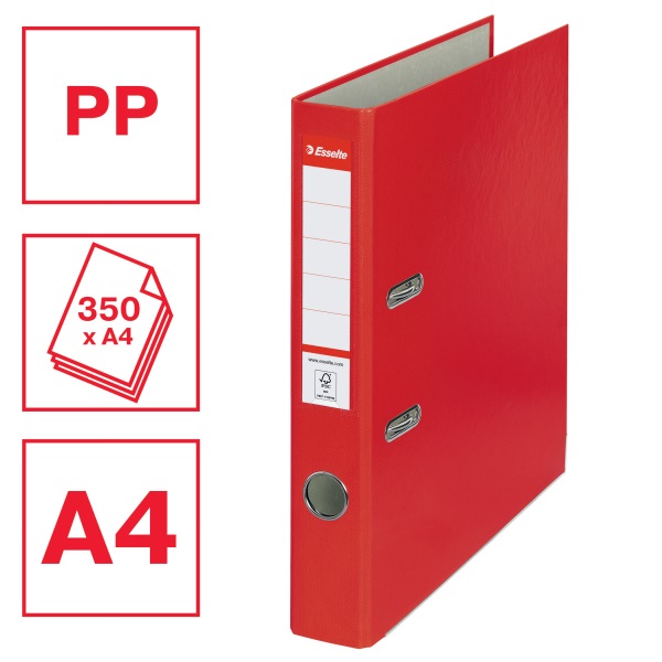 Esselte Economy A4 5cm piros iratrendező