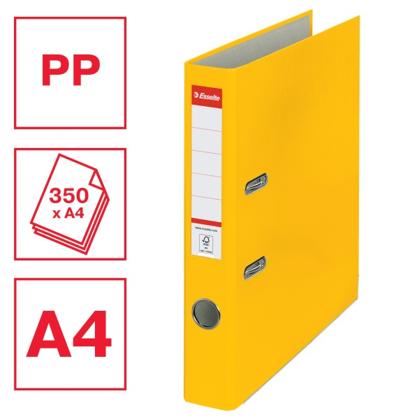 Esselte Economy A4 5cm sárga iratrendező