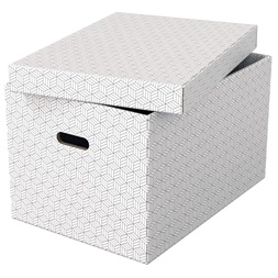 Esselte Home L méret 3db/csomag fehér tárolódoboz