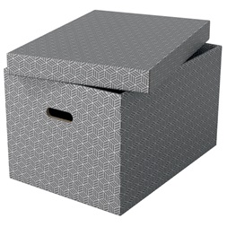 Esselte Home L méret 3db/csomag szürke tárolódoboz
