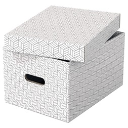Esselte Home M méret 3db/csomag fehér tárolódoboz