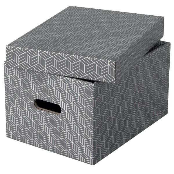 Esselte Home M méret 3db/csomag szürke tárolódoboz
