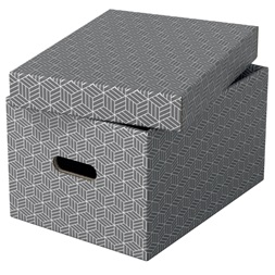 Esselte Home M méret 3db/csomag szürke tárolódoboz