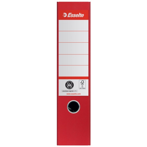 Esselte No.1 A4 75 mm piros 100%-ban újrahasznosított kartonból iratrendező