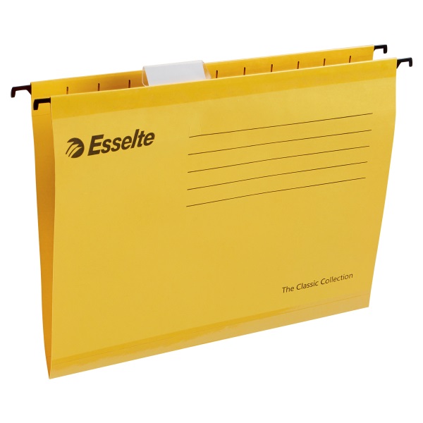 Esselte Pendaflex A4 standard 25db/cs sárga függőmappa