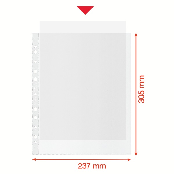 Esselte Recycled A4 Maxi narancsos 100db lefűzhető genotherm