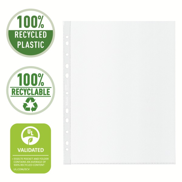 Esselte Recycled A4 Maxi narancsos 100db lefűzhető genotherm