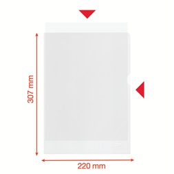 Esselte Recycled A4 narancsos 100mikronos 100db genotherm