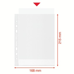 Esselte Recycled A5 narancsos 100db lefűzhető genotherm